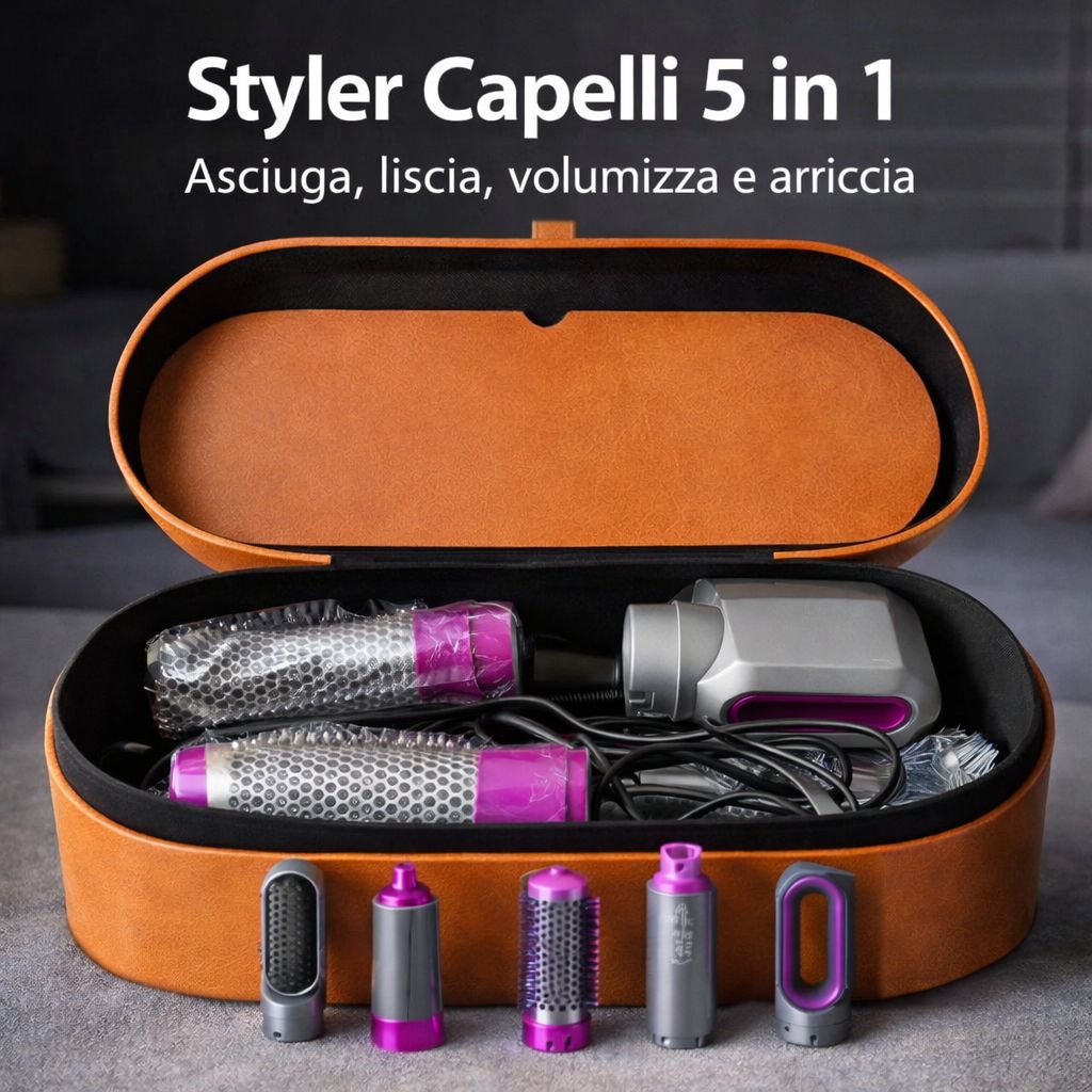 ASCIUGACAPELLI LUXORY 5 IN 1
